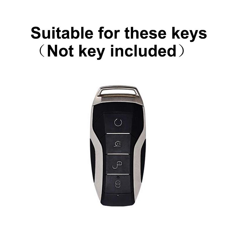 Alloy Car Key Case Cover Holder for BYD Second Song Pro Tang Dm QIn PLUS MAX Yuan Generation Atto 3 Han EV Dolphin Accessories
