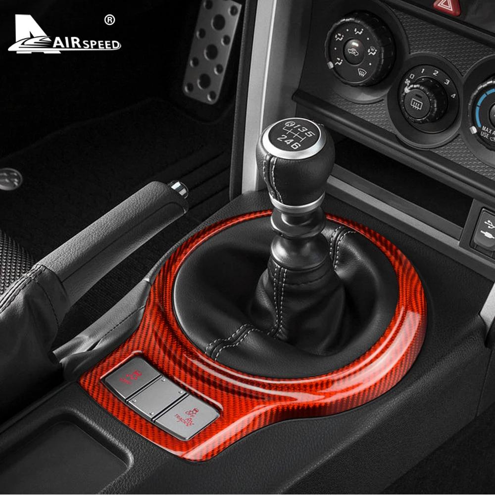 For Subaru BRZ & Toyota 86 2013-2020 Real Hard Carbon Fiber Interior Trim Car Center Console Switch Button Cover Sticker