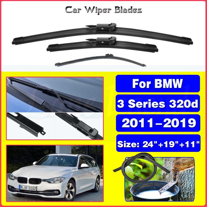 

Wiper Front & Rear Wiper Blades Set For BMW 3 Series 320d 330d 335d 316d 318d 320i 328i Touring Estate F31 2011- 2012 2013 Front Rear 3pcs
