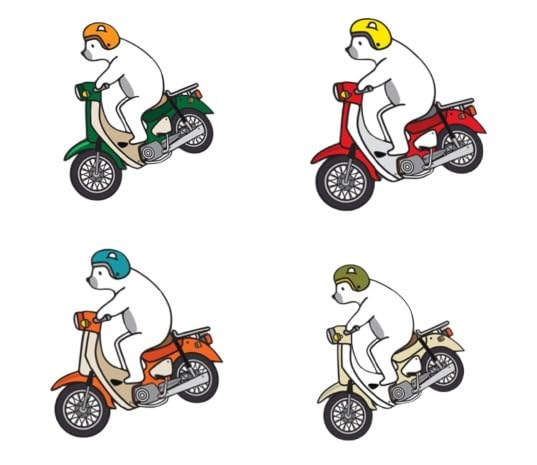 Motorcycle Car Outdoor Waterproof Sticker Ducati VESPA Set of 2