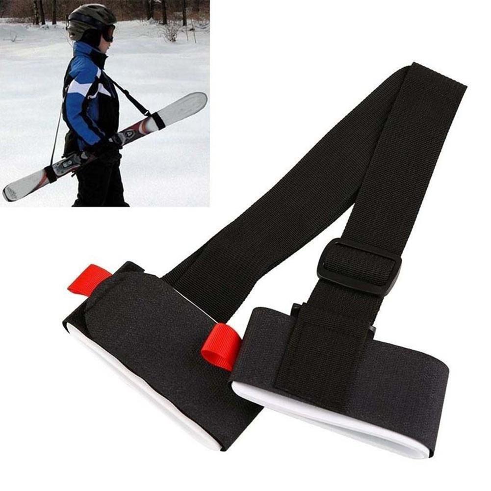 Ski and Pole Carrier Strap Adjustable Ski Shoulder Carrier Strap Portable Snowboard Carrying Strap for Men Women Kids