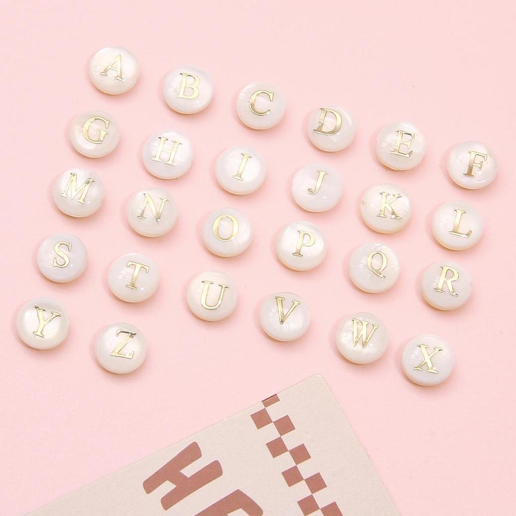 Gold Foil Seashell Beads: DIY Jewelry Making Materials for Bracelets, Necklaces, and Pendants