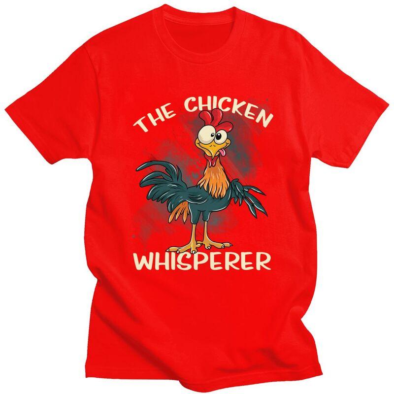The Chicken Whisperer T Shirt Unisex Funny Farmer Joke Quotes Tshirts Streetwear Graphic Tee Tops Loose Oversized Clothes
