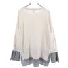 ARMANI EXCHANGE Long sleeve Switch design knit S White system sweater Women Used