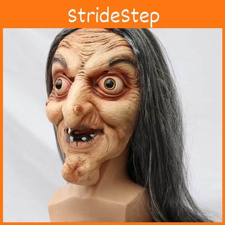 Face Latex Witch Mask Halloween Party Horror Costume Accessory And Prop Decor