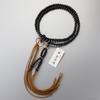 Herren Buddhistische Gebetsperlen, Kyo-Stil, Jodo Shinshu Stil, Ebenholz, 8mm Perlen, Seidenquaste, Paulownia-Holzkästchen