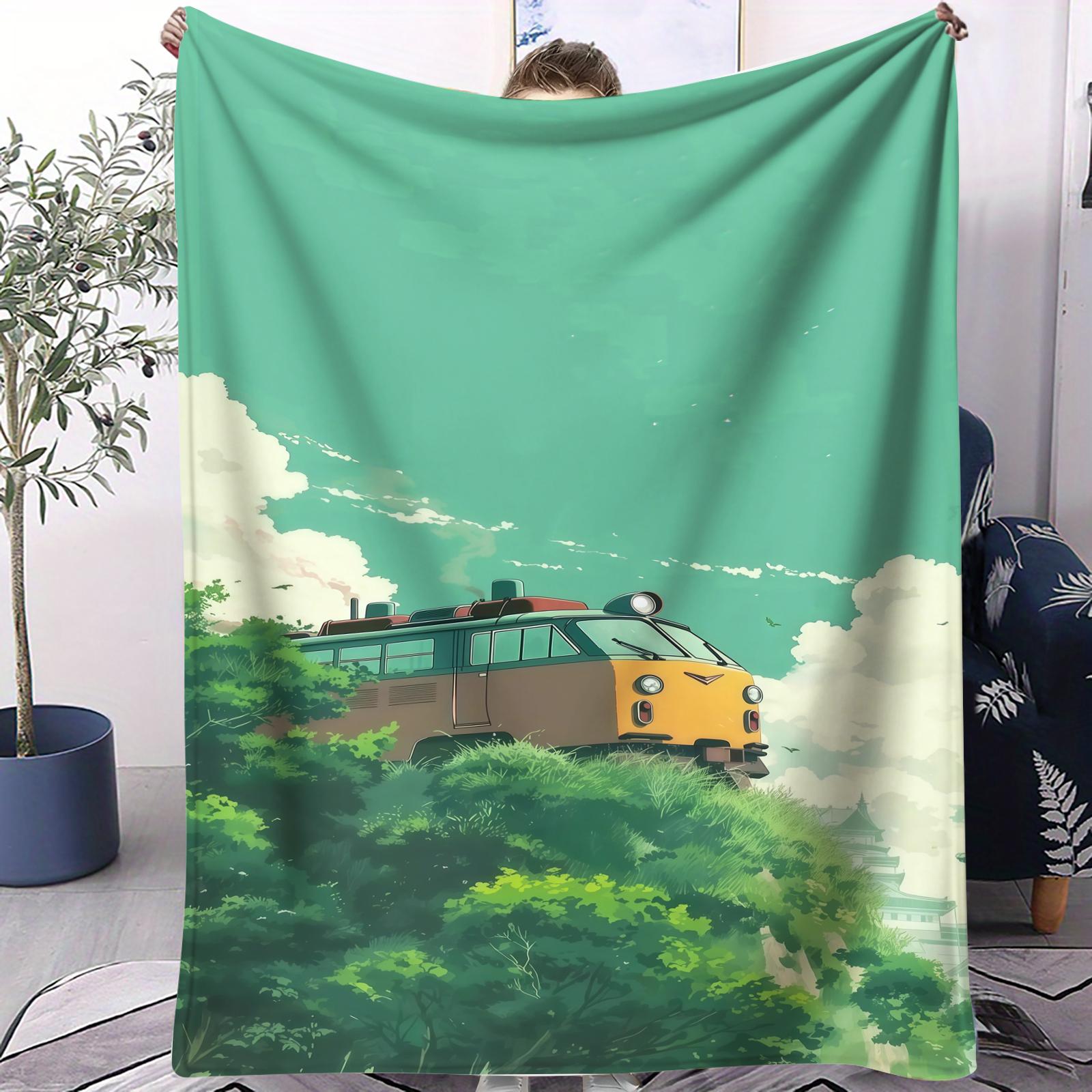 

My Neighbor Totoro Themed Blanket All Season Soft Anti Pilling Comfortable For Bed Bedroom Dorm Sofa Lunch Camping Long Use Gift 70x100cm