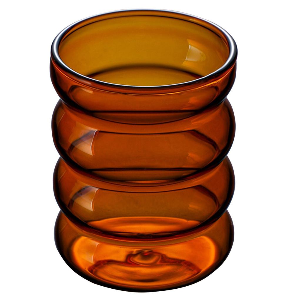 Glass Cup Creative Glass Corrugated Coffee Cup Beer Drinkware Tea Mug