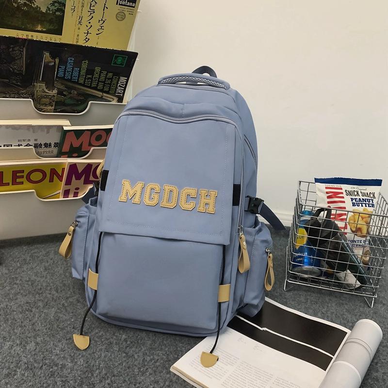 Schoolbag1011 new trendy cool large-capacity leisure travel bag junior high school student campus schoolbag couple fashion backpack