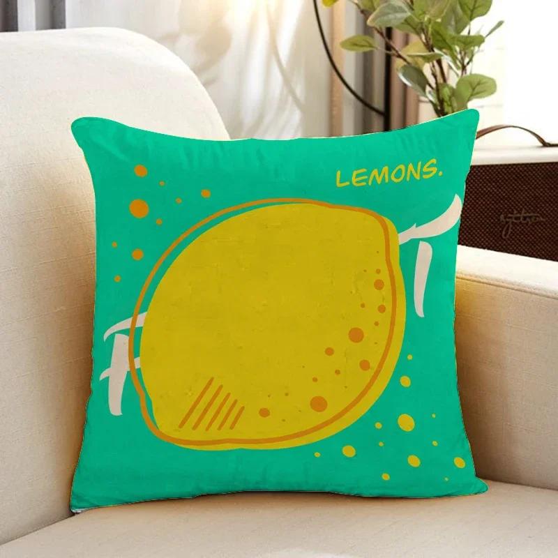 Fruit Child Pillowcase Ornamental Pillows Pillowcases Pillow Covers Cases Decorative Hugs Sofa Throw Sleeping Bed 45X45 Cushions