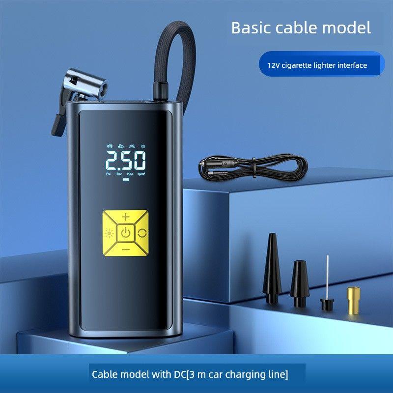 

Vehicle Air Pump Car Small Tire Multi-Function Aerated Electric Tire Pump Car Yellow (12V Digital Display Car Air Pump)