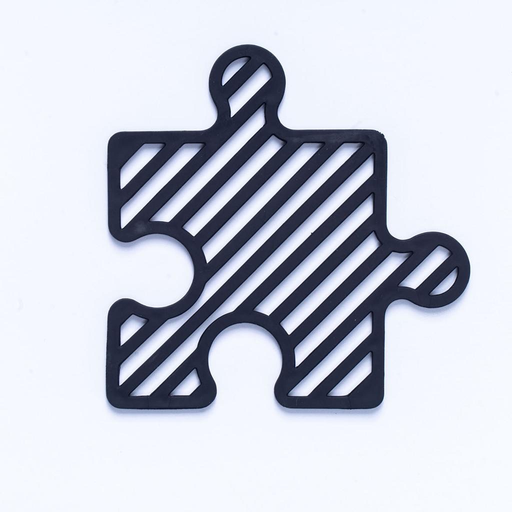 1PCS Silicone Puzzle Coaster Reusable Heat Insulation Anti-slip Coffee Hot Pad Cup Mat Table Protector Kitchen Items Accessories