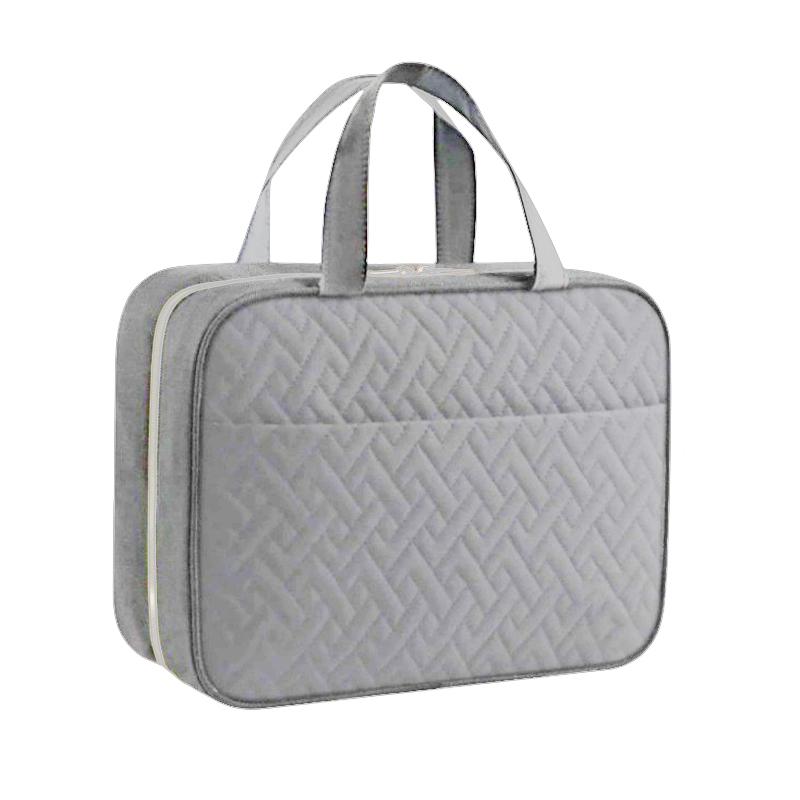 

Дорожная косметичка с вешалкой - Легкая косметичка для женщин, Матовый подвесной органайзер для душа со съемными ремешками-коричневый