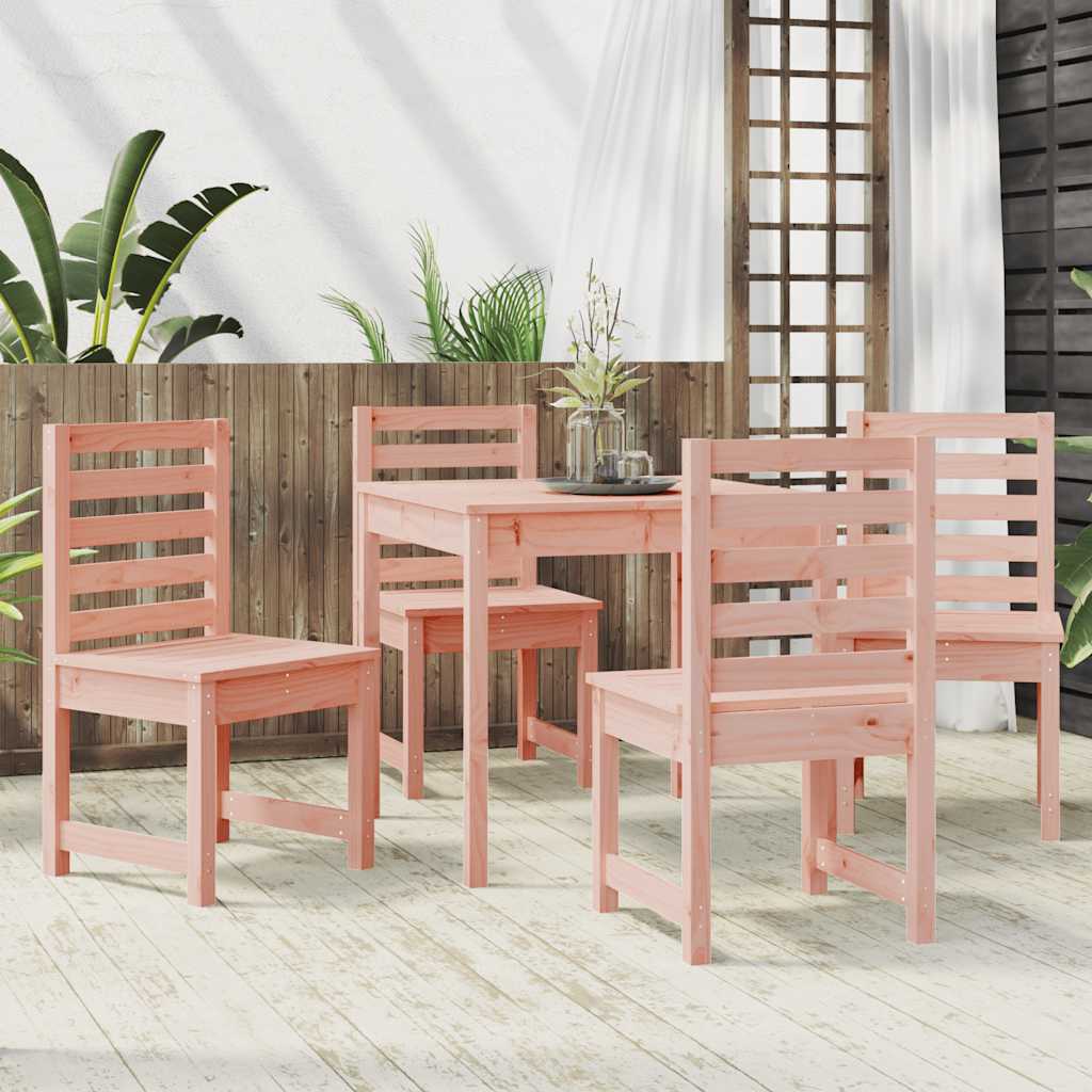 5 Piece Garden Dining Set Solid Douglas Fir Wood