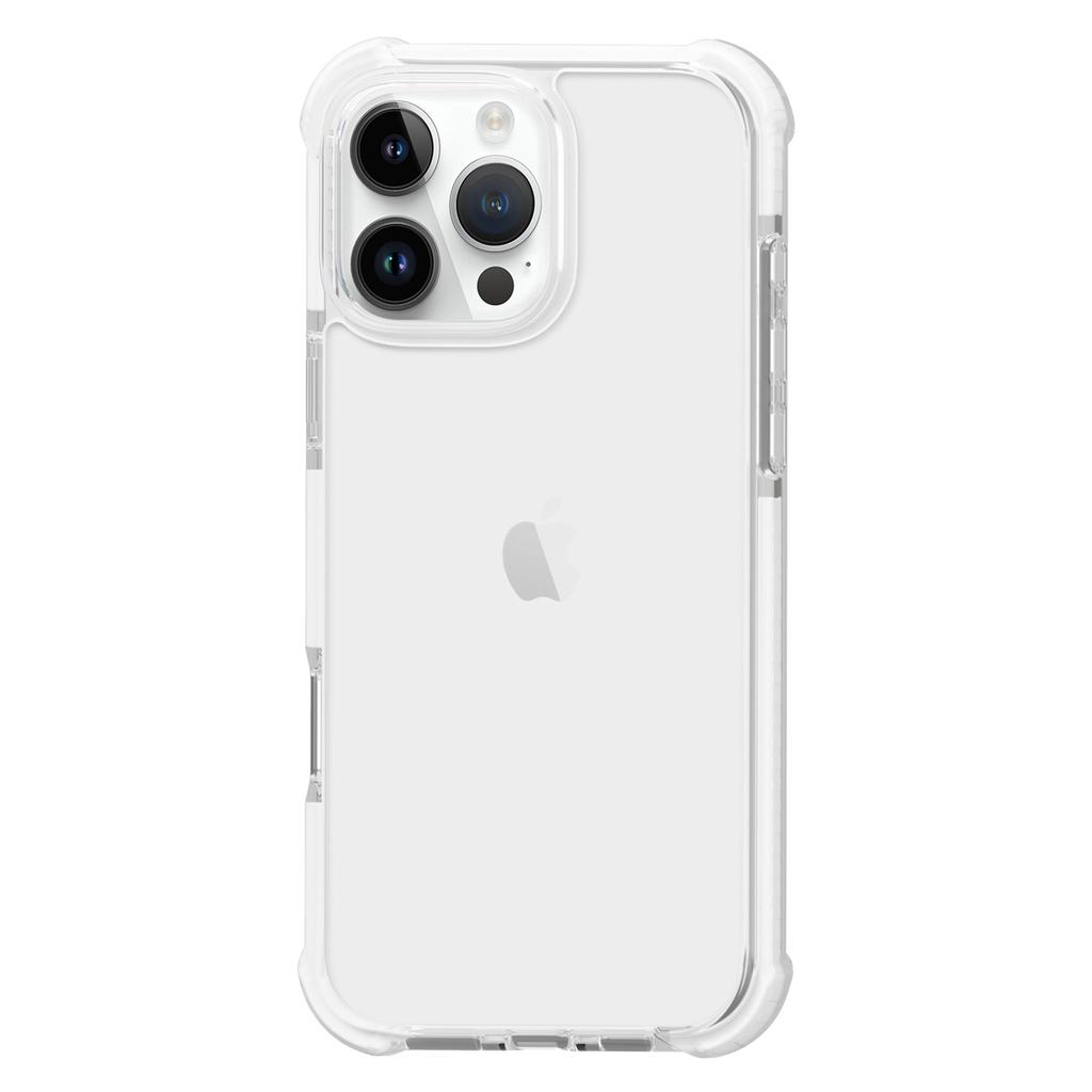 For iPhone 16 Pro Max Clear Mobile Phone Case Shockproof TPU+TPE+PC Phone Cover
