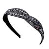 Hairband Shinny Crystal Cross Sweet Headband Korean Style Hair Hoop Rhinestone Girls Hair Hoop