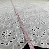 1Meter/lot  Width 125cm Off White Color Cotton Cloth Hollow Out Embroidery Lace Fabric Handmade DIY Clothes Accessories