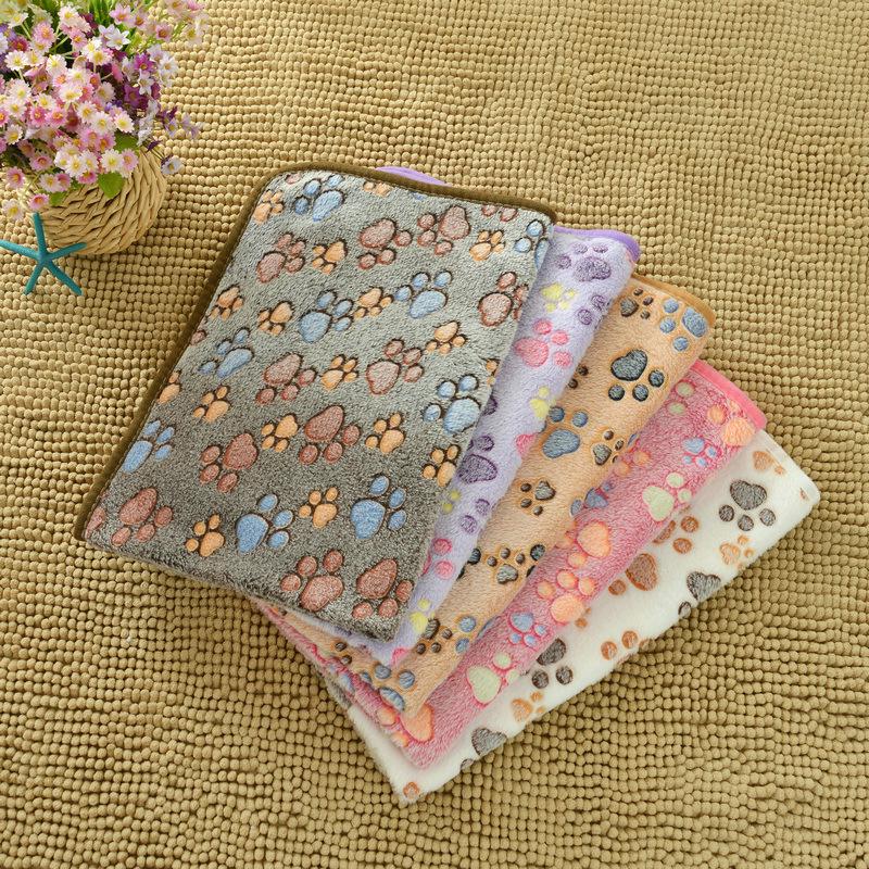 Haustierbettmatte, süßes warmes Bezugshandtuch, handgefertigt, weiche Fleecedecke für Katzen und Hunde, für kleine, mittelgroße und große Hunde, Welpen, Haustierbedarf