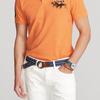 Polo Ralph Lauren Пуловер з вишивкою трьох поні Прямий крій Футболка поло з коротким рукавом Чоловічі футболки поло Класичний рожевий MNPOKNI1N821115-650