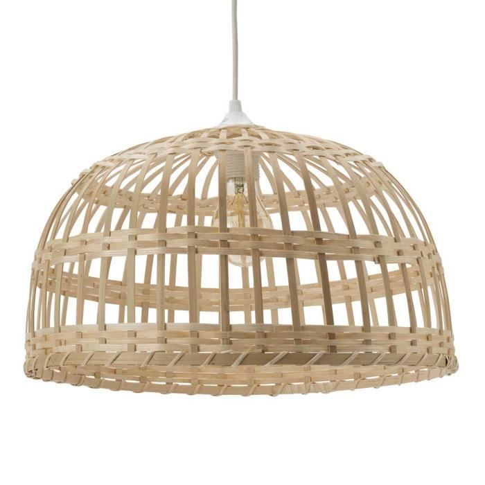 Suspension Phuket - Lussiol - Ø 60 cm - Bambou Naturel