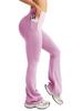Damen High-Waist Po-Lift Schlaghose Fitness Yoga Hose