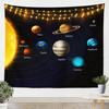 Galaxy Tapestry Outer Space Wall Tapestry for Boys Kids Universe Themed Tapestries Cute Cartoon Planet Rocket Print Wall Hanging