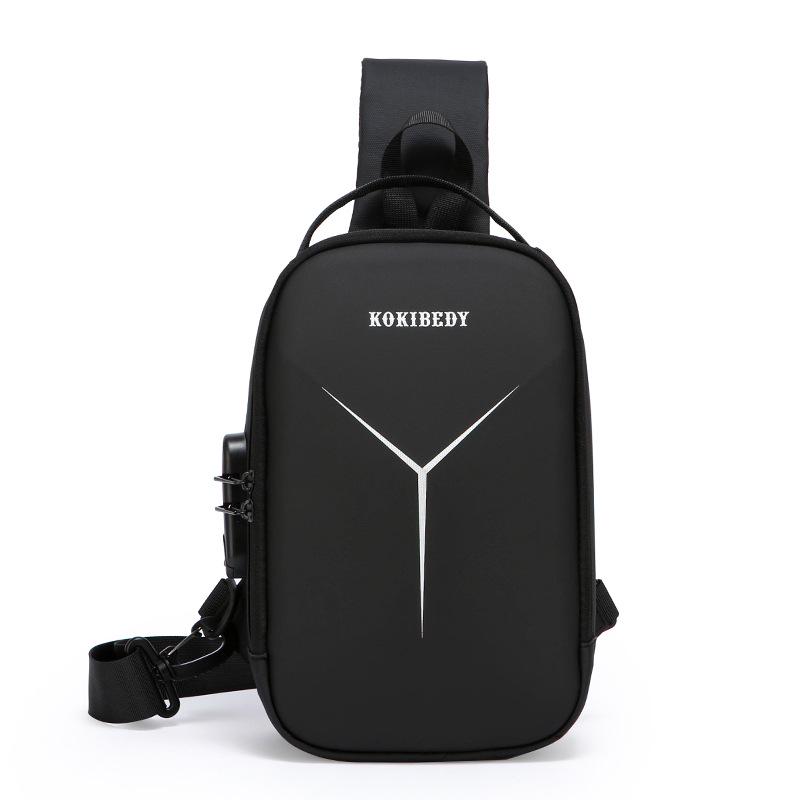 Men's Anti-theft Chest Bag with Buckle - Trendy Crossbody for Outdoor Sports & Cycling