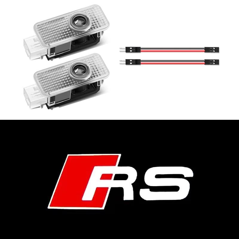 For Audi S66Led Car Door Welcome Light 3D Logo Projector For audi A3 8V 8P 8L A4 B5 B6 B7 B8 B9 A6 C5 C6 C7 C8 A5 8T A8 Q3 Q5 Q7 TT S3 S6