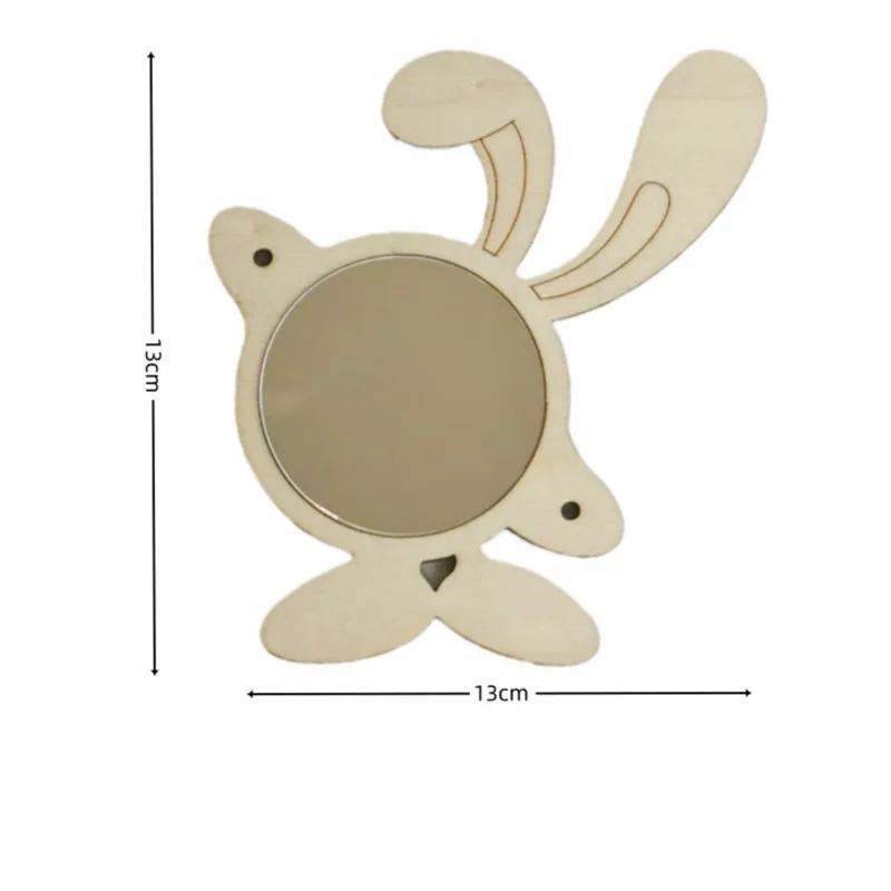 New DIY Montessori Busy Board Wooden Accessories Gear Hand Wheel Alarm Clock Animal Mirror Educational toys For Children Gifts
