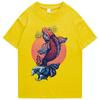 Unisexs T Shirt 2026 Streetwear Japanese Harajuku Tshirt Koi Fish Wave Printed Hip Hop Tshirt Short Sleeve Summer Cotton Tops Tees