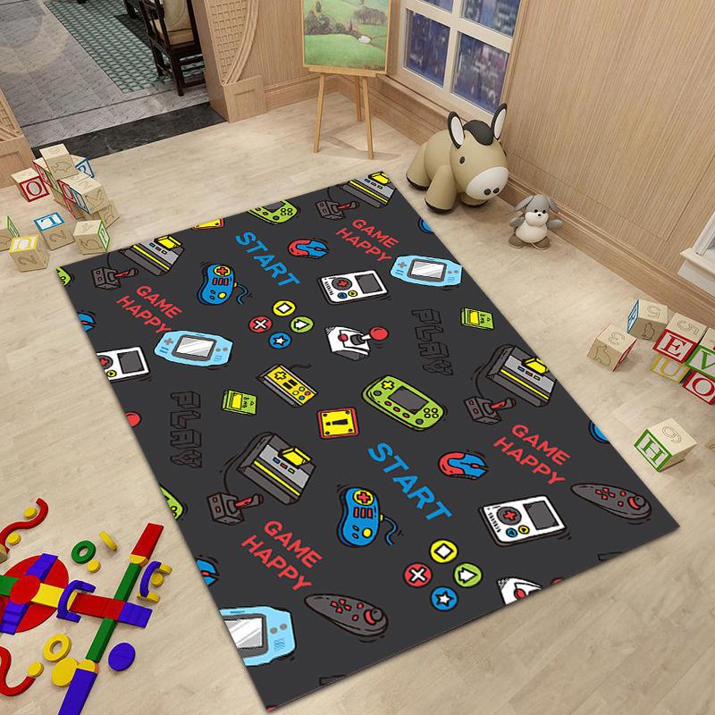 Patroon voor Gamer Controller voor Woonkamer Jongenskamer Grote Vloermat Kunstprint Huisgang Kinder Tapijt Decoratie Huis