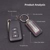 OBTLU1 Metal Car Key Ring Chain Keychain Buckle Pendant Gifts For Honda Civic Accord Fit CRV Jazz Odyssey Insight Legend HRV