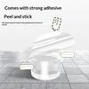Transparent Door Stopper Self Adhesive No Drill Flexible Soft Thick Buffer for Dorm Room Wall Protection