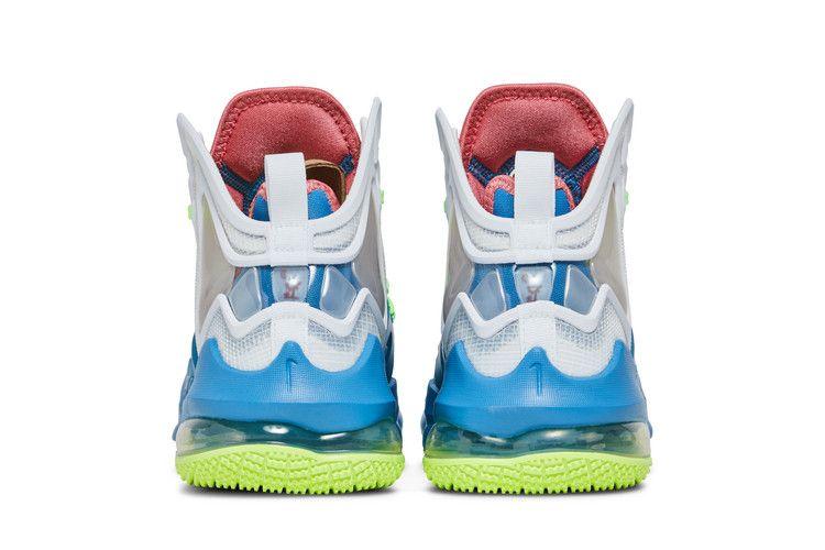Kids' Sneakers Nike LeBron 19 Dutch Blue Lime Glow (GS) Dutch Blue/Pomegranate-Lime Glow-White
