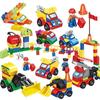 Versatile Kids' Car Building Blocks - Engineering Vehicle & Robot Puzzle Toy