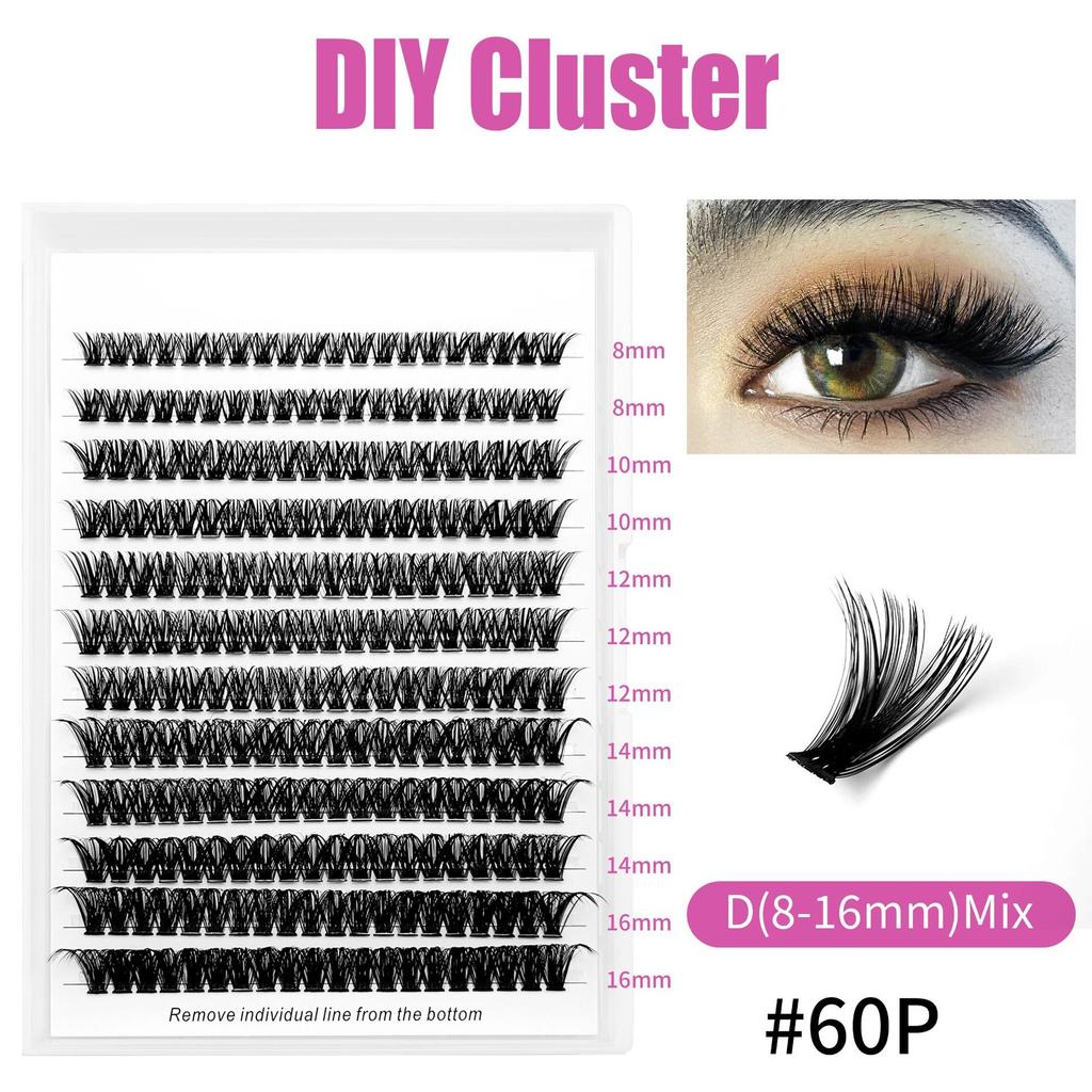 Single Cluster False Eyelashes European and American Thick Large Capacity Hot Melt Hair