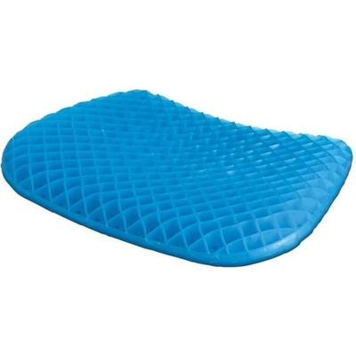Seat Cushion - COMFORT GEL - Blue - Removable Cover - Rectangular - Interior