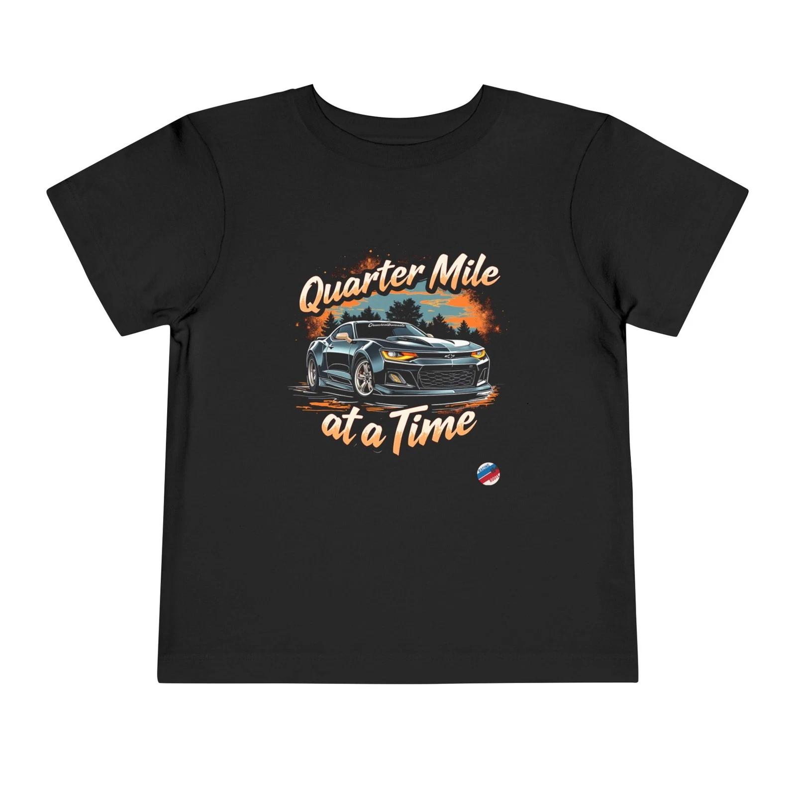 Quarter Mile at a Time Camaro ZL1 Graphic Toddler T-Shirt Muscle Car Tee M