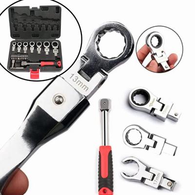 Set de chei cu clichet cu cap flexibil de 20 buc, set de unelte multifuncționale cu șurubelniță cu cap Torx de 8 mm-19 mm.