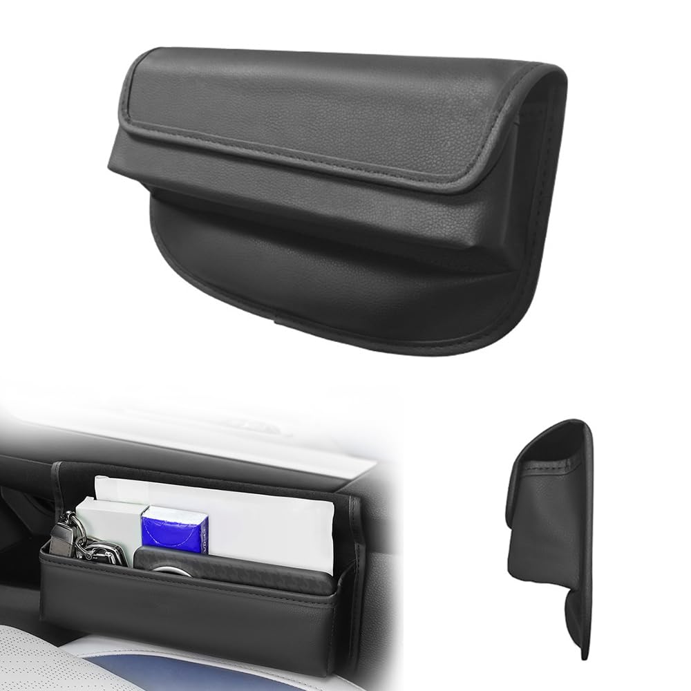 

UrbanPulse Car Seat Gap Storage PU Universal Seat Side Pocket for Driver and Passenger Large Capacity Storage Bag for Car Cell and Other Small Items