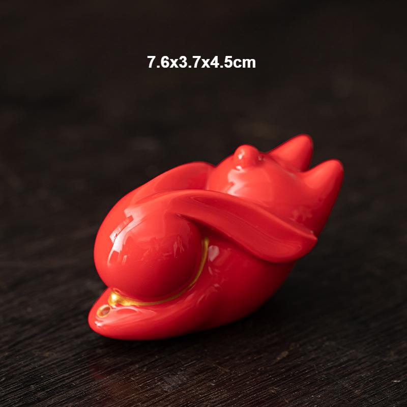 1PCS Cute Cat Ceramic Incense Burners Mini Incense Stick Holder Tea Pet Home Decoration with Mats Tea Ceremony For Buddhist Hall