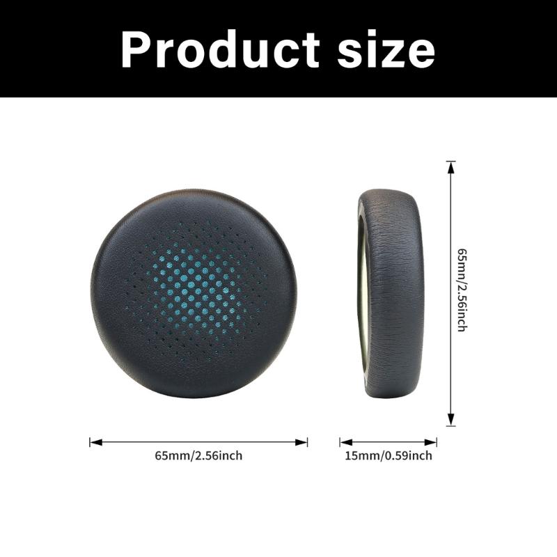 Breathable Replacement Ear Pad Soft Protein Leather Ear Cushions Easy Installation For GO Work Headphones Earpads