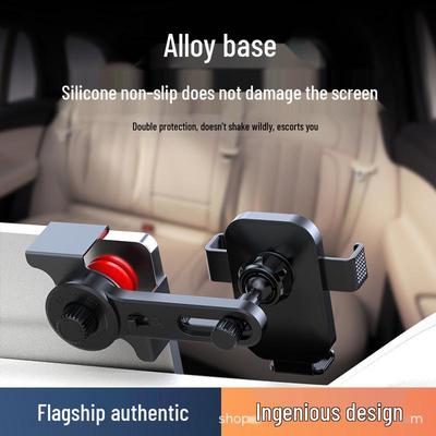 Premium Gravity-Activated Car Mount for Dashboard & Floating Screens - Shockproof Mobile Holder.