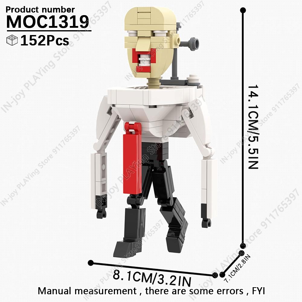 MOOXI Set di Figure Skibidi Toilet Man TvMan Cameraman Speakerman Blocchi da Costruzione Modello MOC Mattoncini Giocattoli per Adulti Bambini Regalo di Compleanno