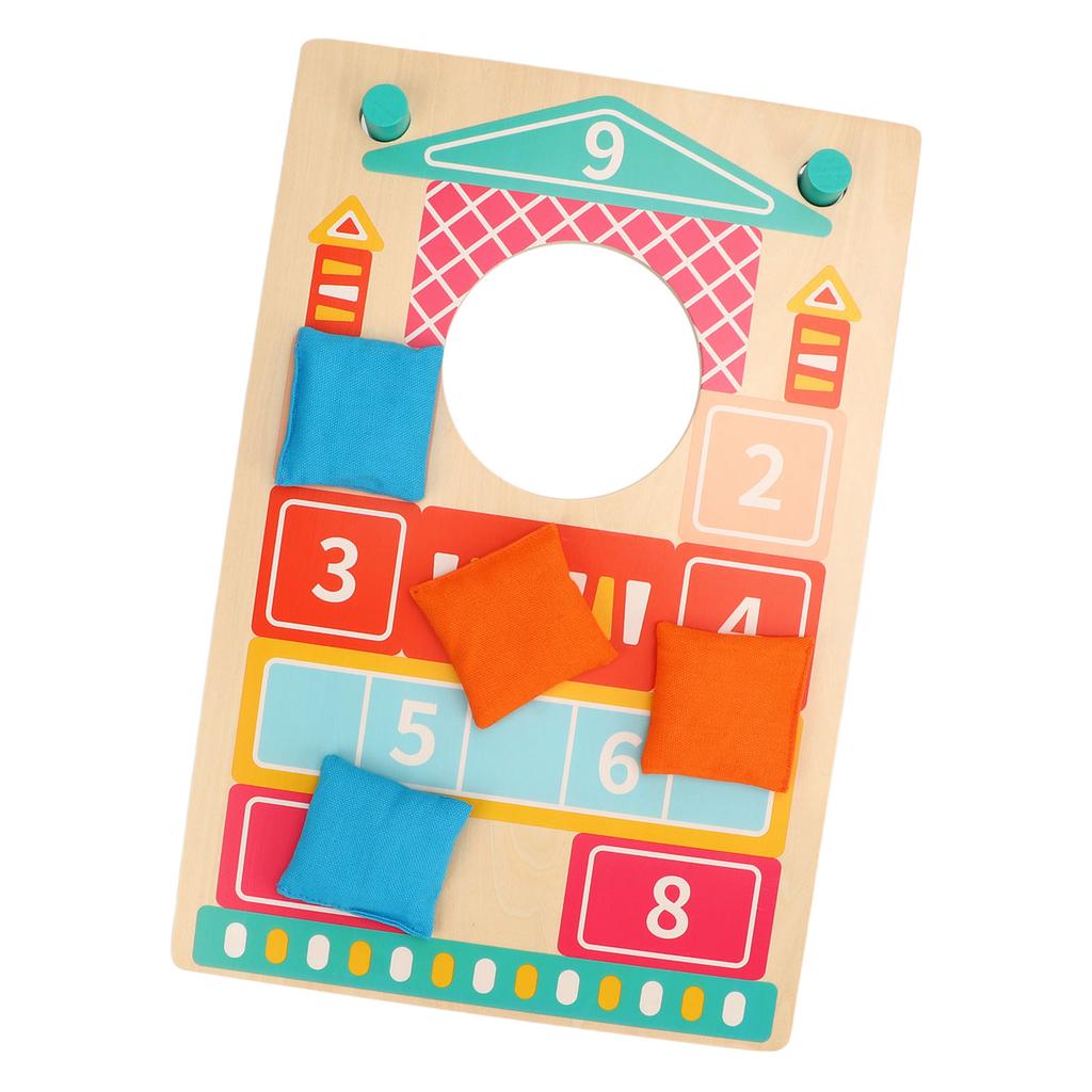 Solid Wood Cornhole Set Indoor and Outdoor Corn Hole Toss Bags Interactive Game Toys