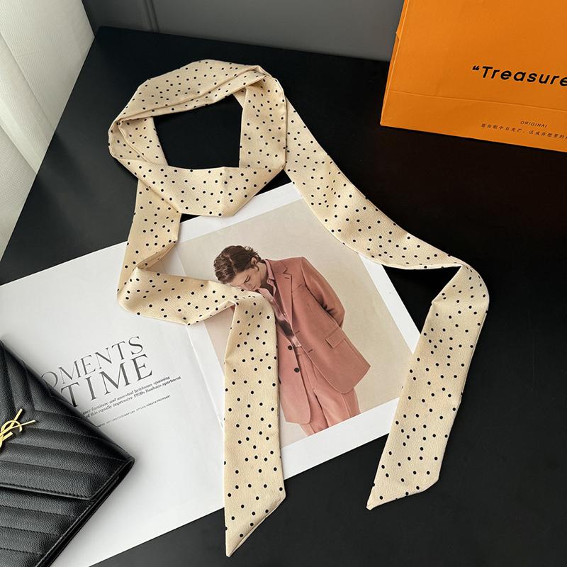 200x5cm Women Elegant Leopard Narrow Long Ribbon Neck Scarf Tie Thin Necktie Bag Waist Belt Lady Accessories