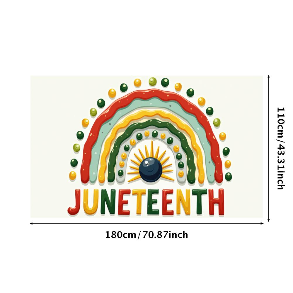Радужный узор Баннер к Дню освобождения Джунтинус Декор для мероприятия Праздничный баннер для мероприятия культурного фестиваля