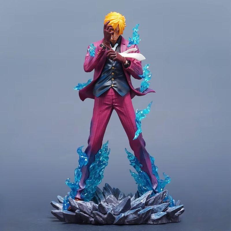 

25 см/9,84 дюйма Аниме One Piece Фигурка Санджи Фигурки Действия ПВХ Статуэтка Настольная Коллекция Модель Украшение Игрушки Подарки High about 25cm