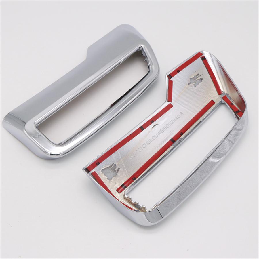 2PCS ABS Chrome Rear Tail Exhaust Cover Trim Fit For Peugeot 3008 5008 2017- 201