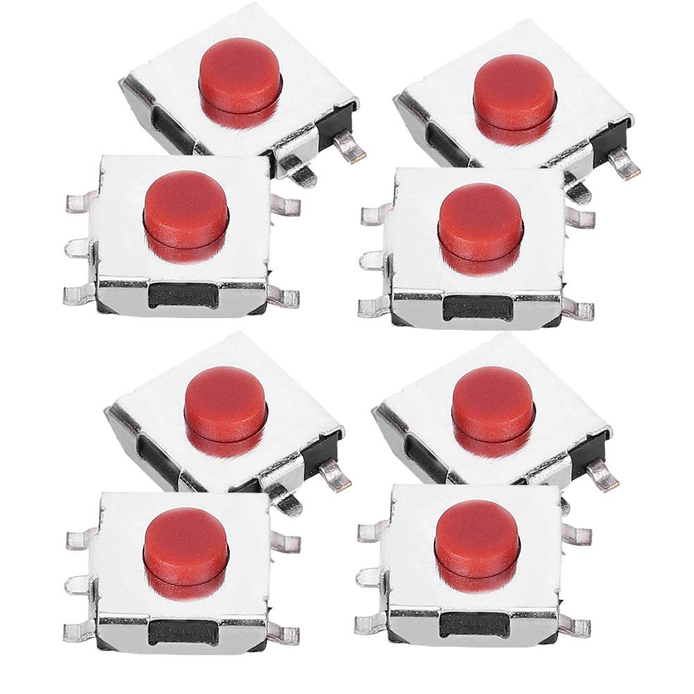 200Pcs 6 X 6 X 3.1mm Tactile Push Button Switch Micro Momentary Tact Tactile Push Button Switch Assortment Kit